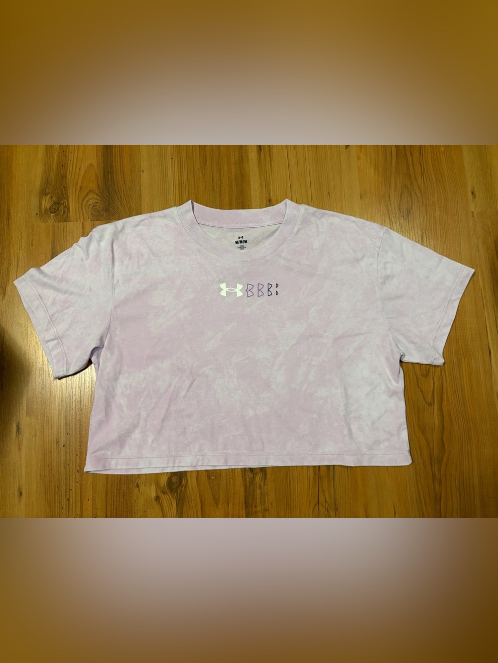 Under Armour Light Lavender Tie-Dye Cropped Tee